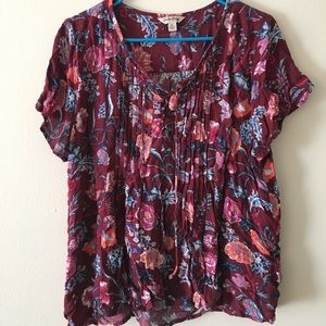 red floral Lucky blouse